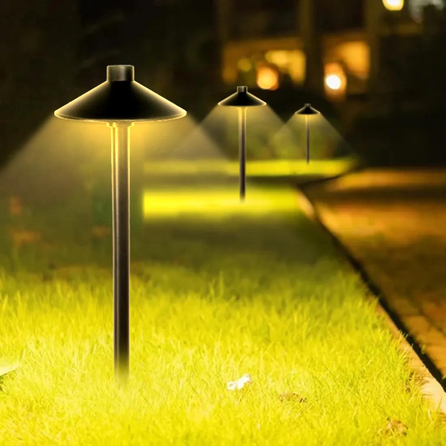 led mushroom landscape lights